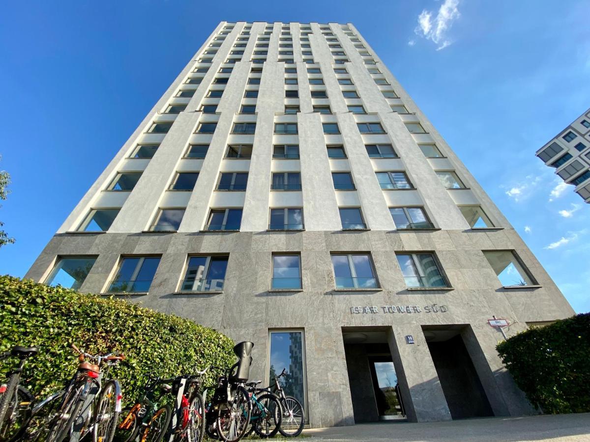 Alpen-Panorama Suite - Einzigartige Privatsuite Hoch Ueber Muenchen, 12Tes Og, Alpenblick, Loggia, Whirlpool, 15 Minuten Zum Zentrum, Ruhe Und Erholung In Der Stadt Muenchen Fuer Privat Und Geschaeftlich Reisende Екстериор снимка
